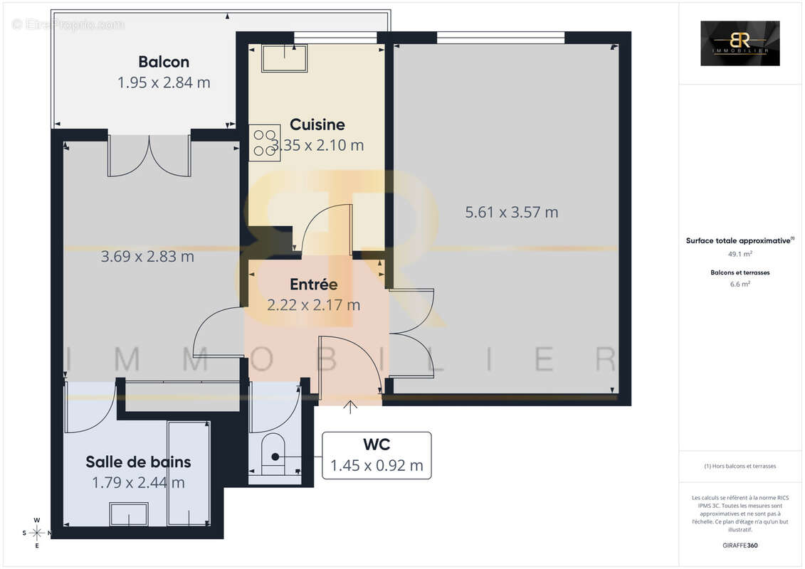 Appartement à PARIS-20E