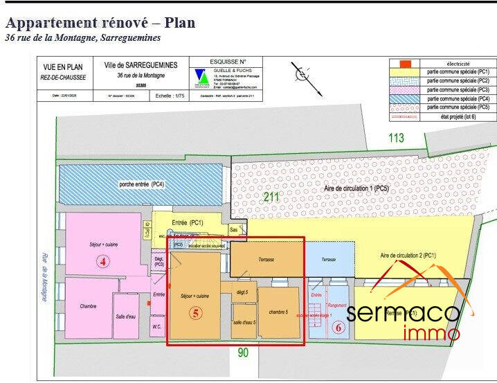 plan - Appartement à SARREGUEMINES
