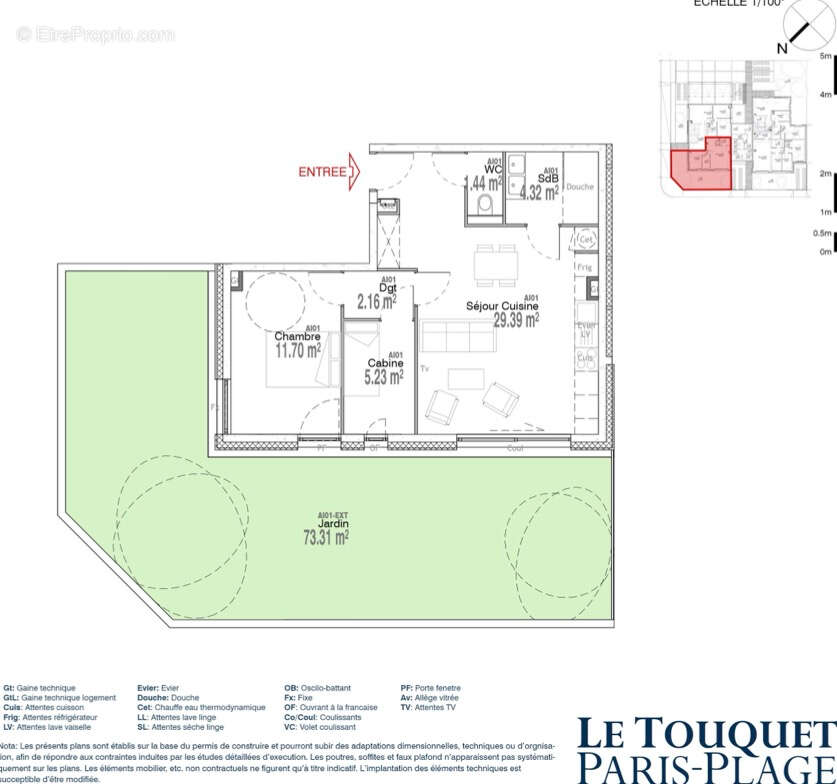 Appartement à LE TOUQUET-PARIS-PLAGE