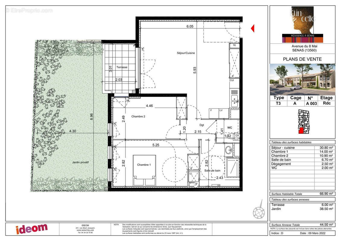 Appartement t3 neuf - 2 places parking - photo 4