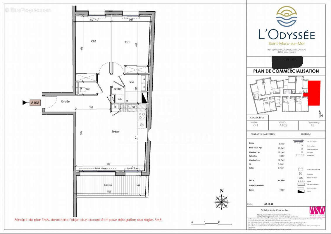 Appartement à SAINT-NAZAIRE