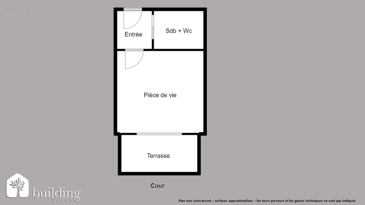 Paris 17e Étoile - Grand studio de 21m² avec terrasse de 7.35m² - photo 2