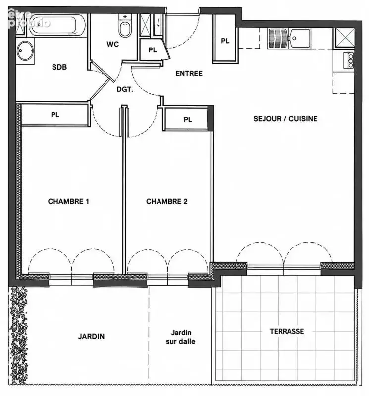 Valbonne – à deux pas du village – 3 pièces avec jardin, terrasse & garage - photo 11