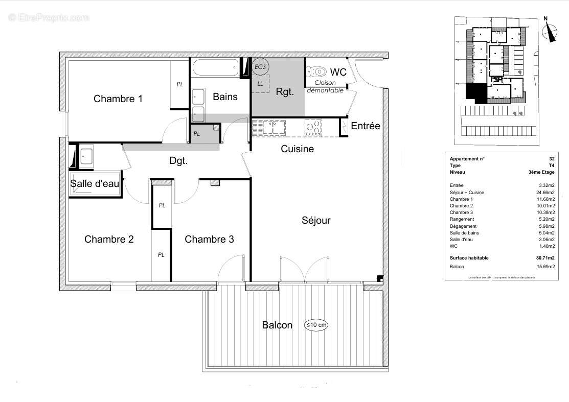 Appartement à VALRAS-PLAGE