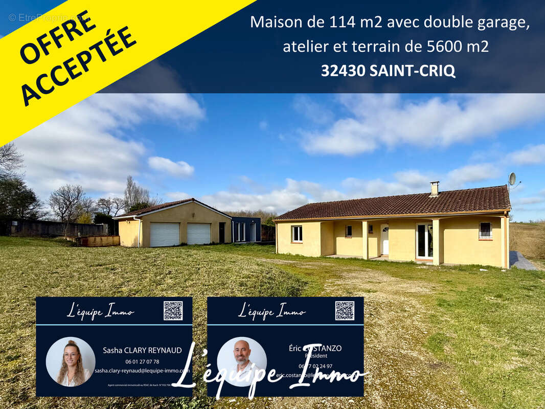 Maison T4 de 2003 avec double garage sur 5600m2 de terrain - photo 2
