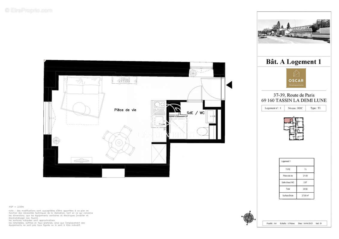 Appartement à TASSIN-LA-DEMI-LUNE