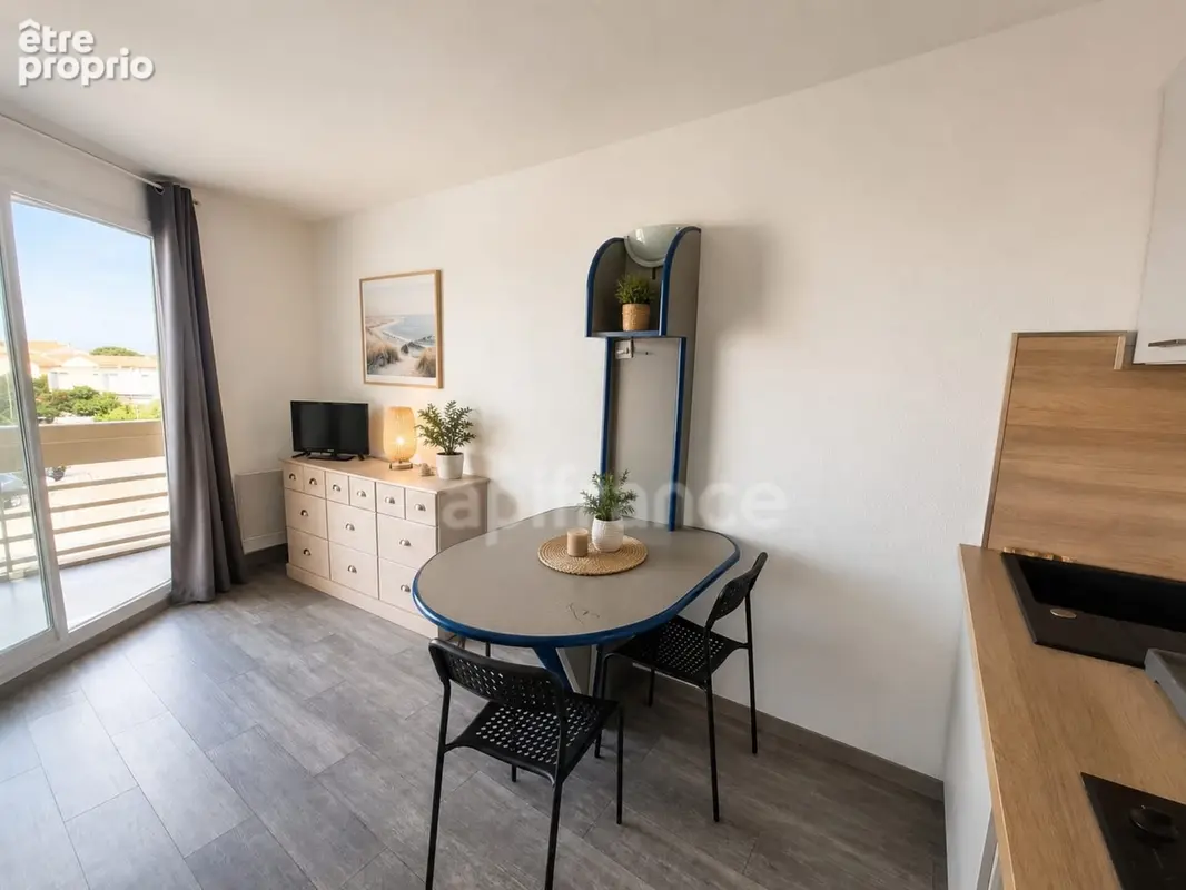 Prix en baisse ! Studio lumineux 4 couchages avec terrasse et vue Canigou – Résidence en bord de mer avec piscine - photo 4