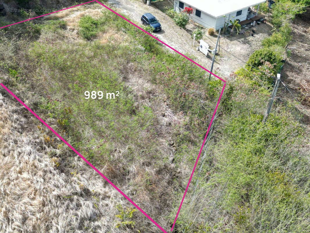 Limites cadastrales de la parcelle B334 - Terrain à SAINTE-ANNE