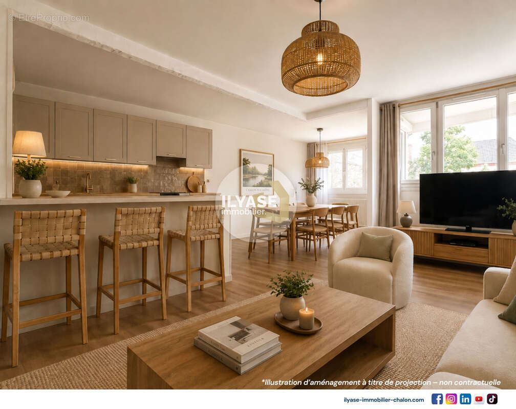 Appartement T4  3 CH  Cave  Parking privatif en sous-sol - photo 9