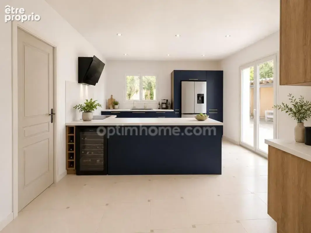 Maison de plain-pied 155 m² avec garage de 92m2, piscine et terrain arboré à MONTAGNAC (34) - photo 2