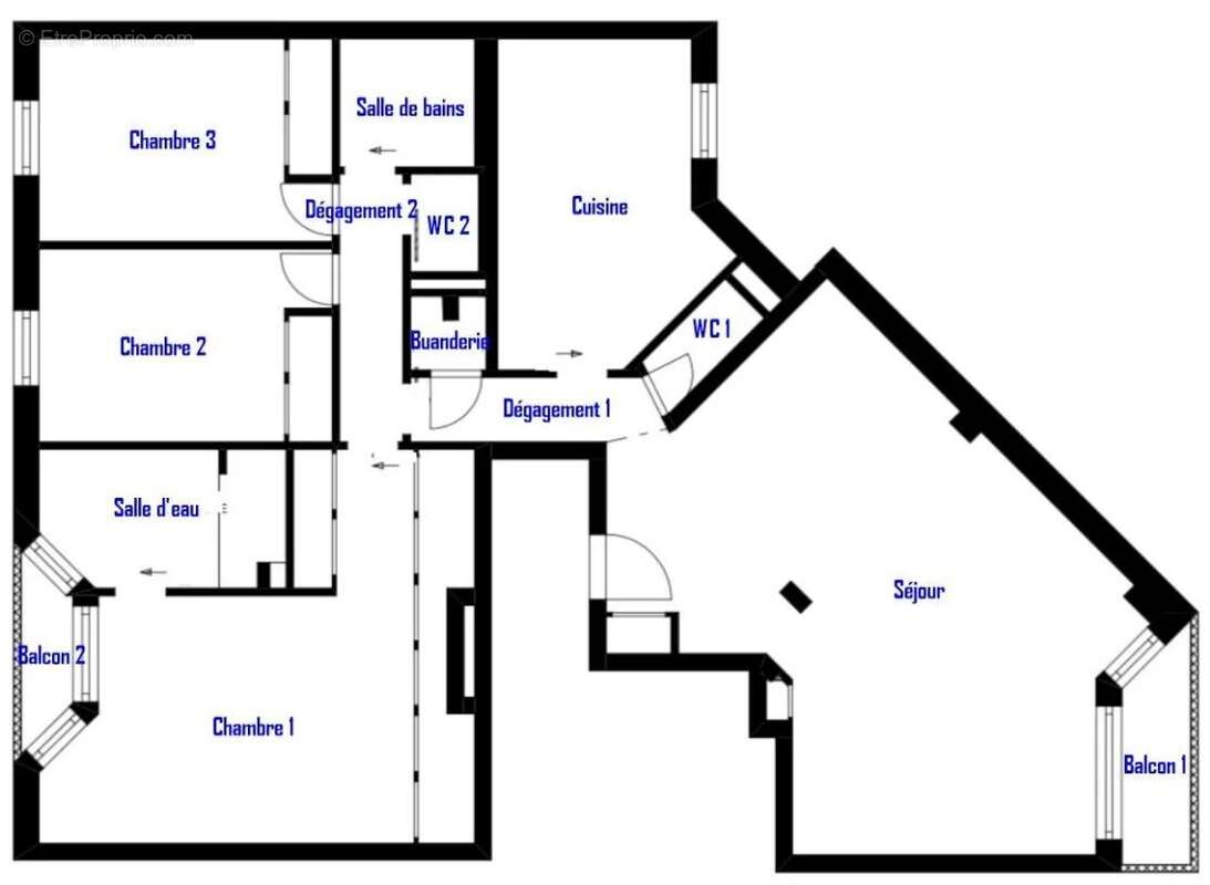 Appartement à LEVALLOIS-PERRET