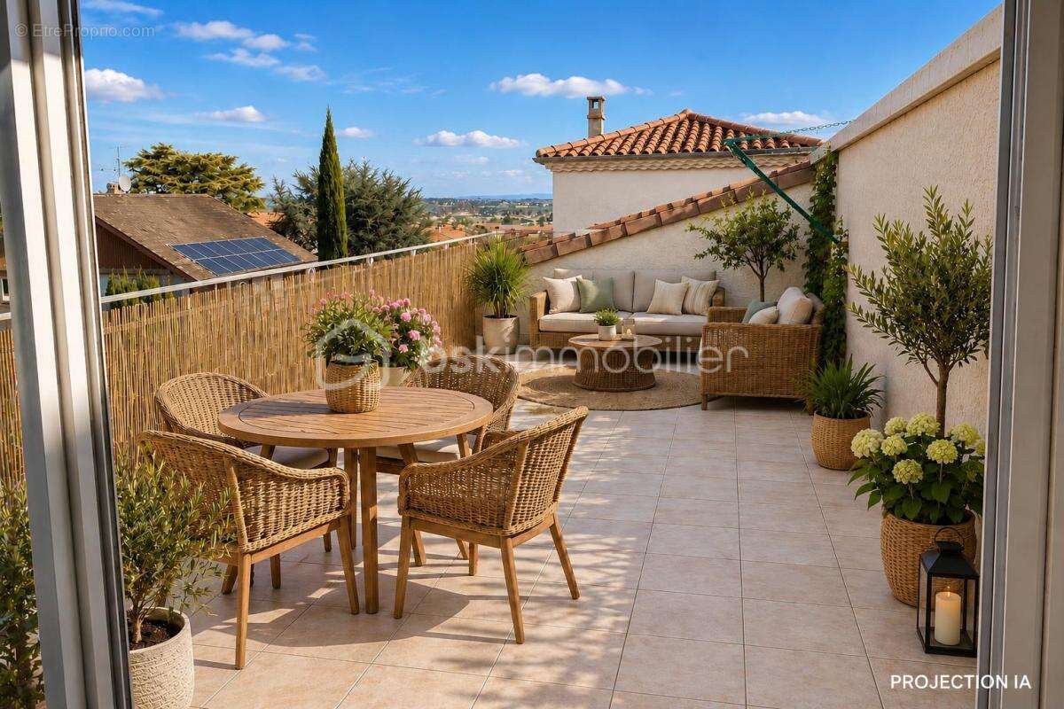 Maison de village 75 m² – terrasse panoramique – roiffieux (07100) - photo 14