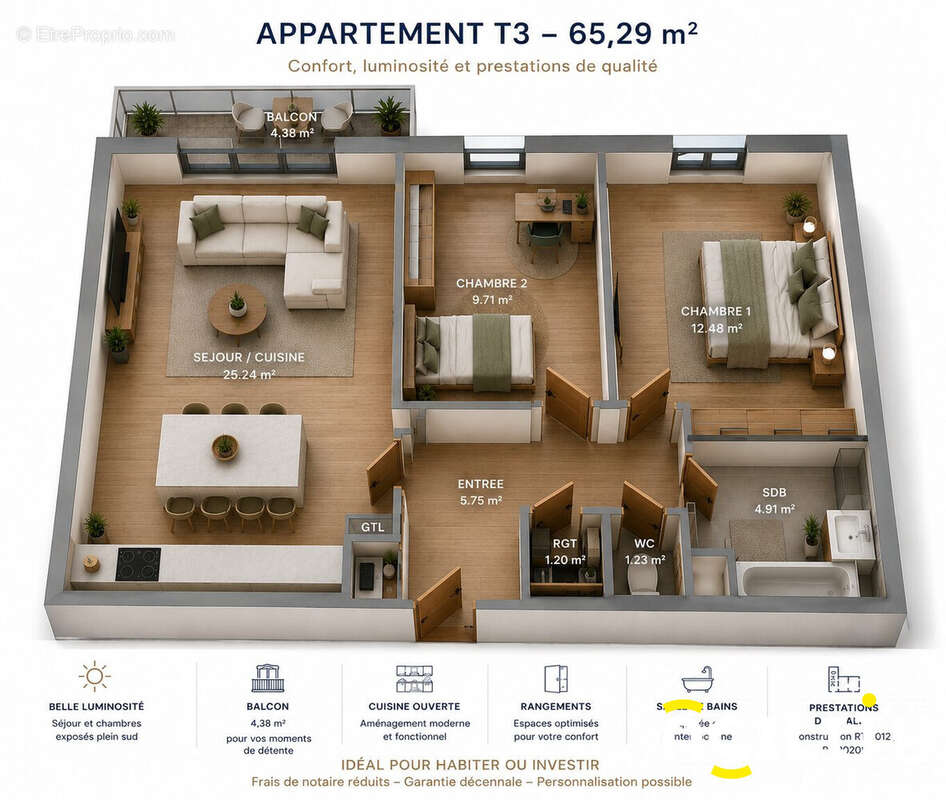Appartement à ORCHIES