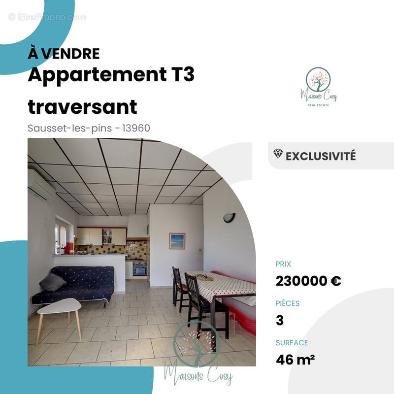 Appartement à SAUSSET-LES-PINS