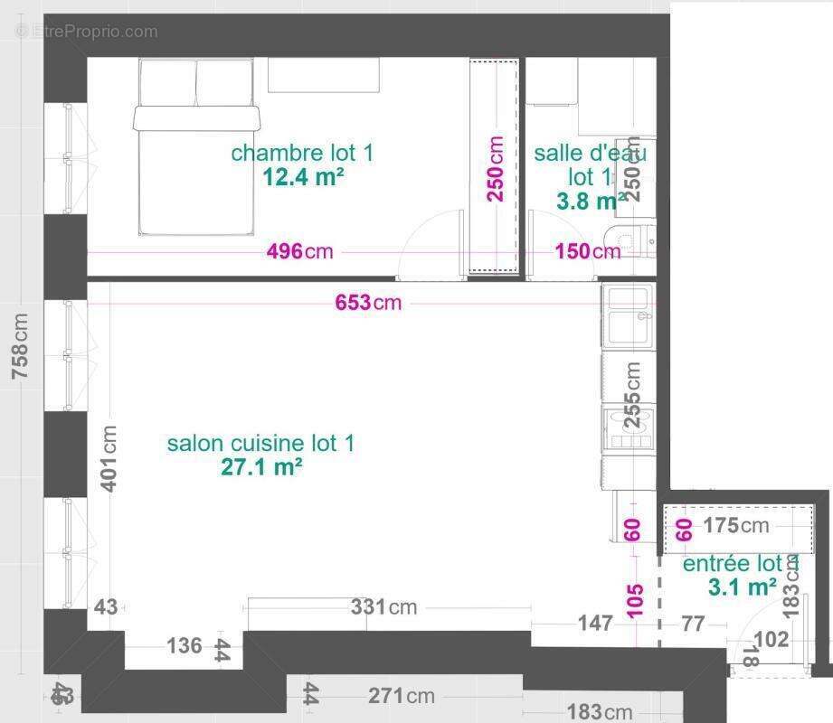 Appartement à LYON-3E