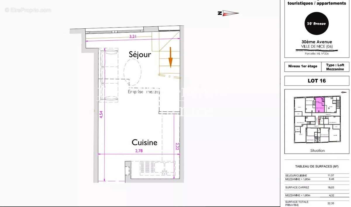 Appartement à NICE