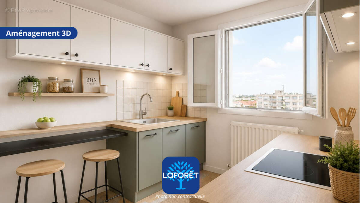 Appartement Saint Priest 3 pièce(s) 57 m2 - photo 3