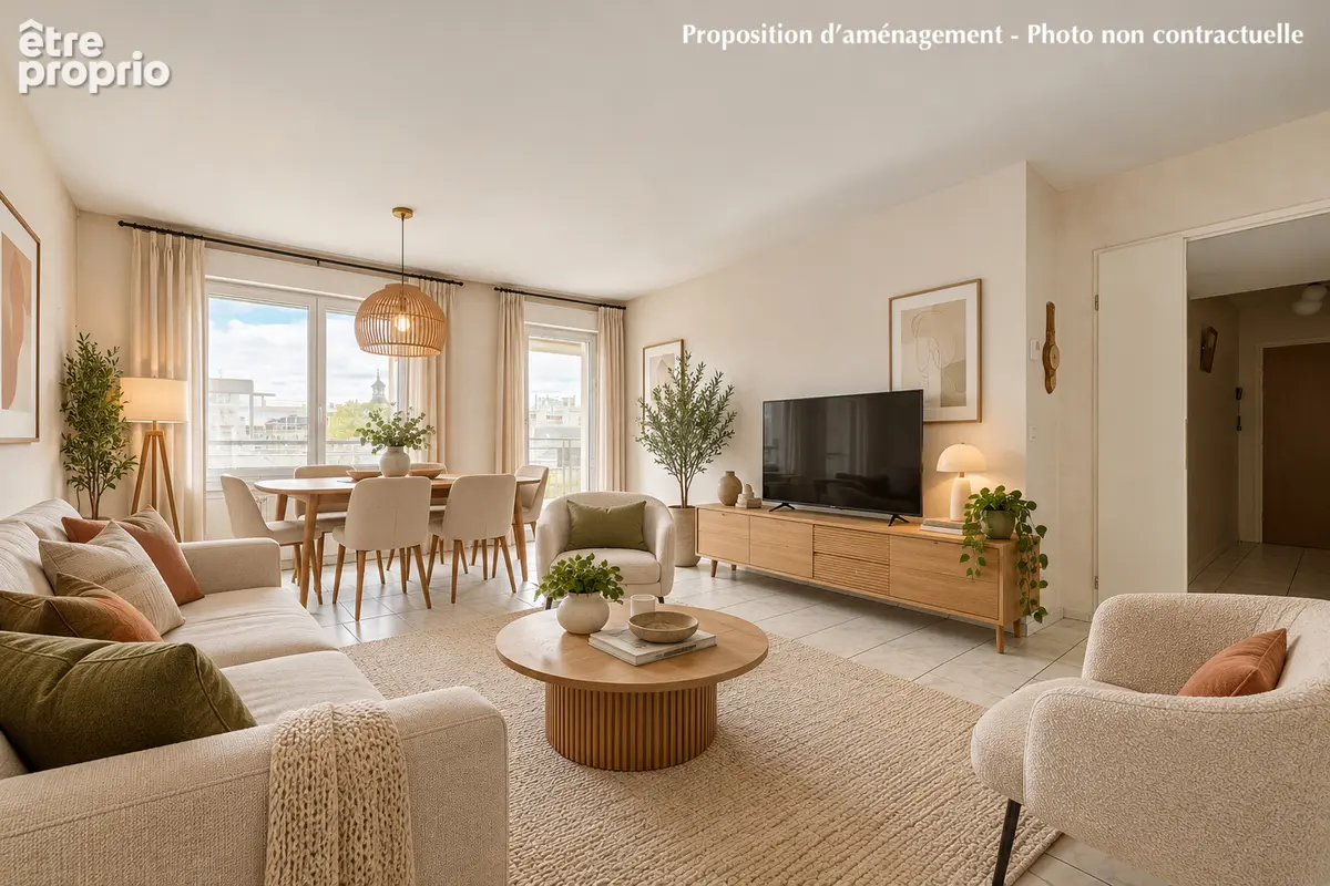 Appartement Brunoy 3 pièce(s) 64.15 m2 - photo 1