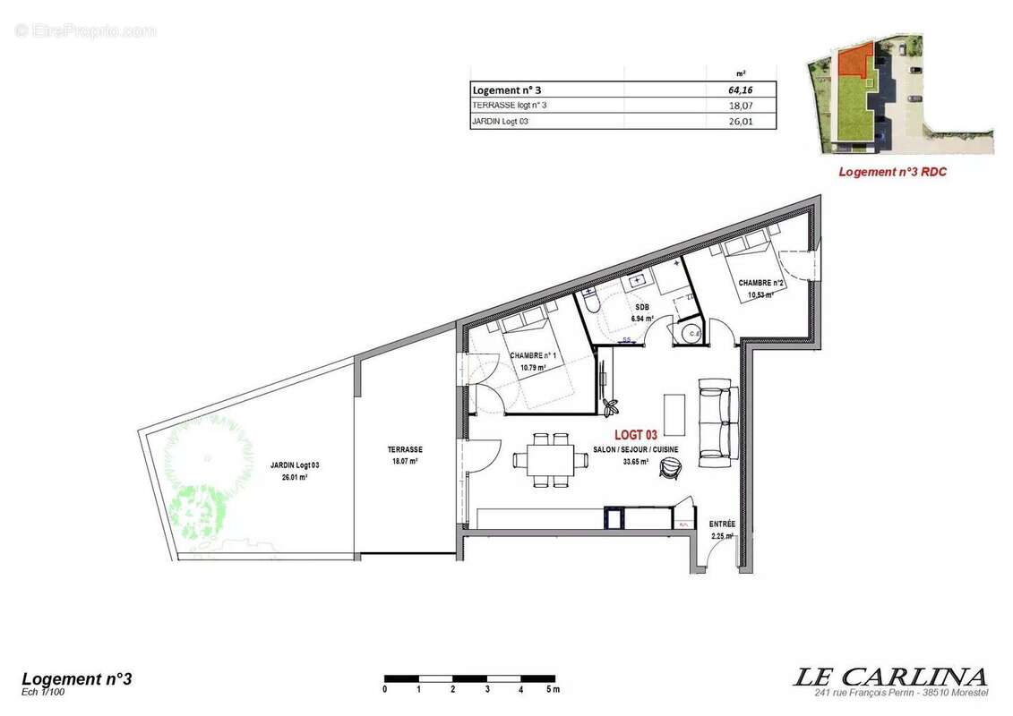 Appartement à MORESTEL