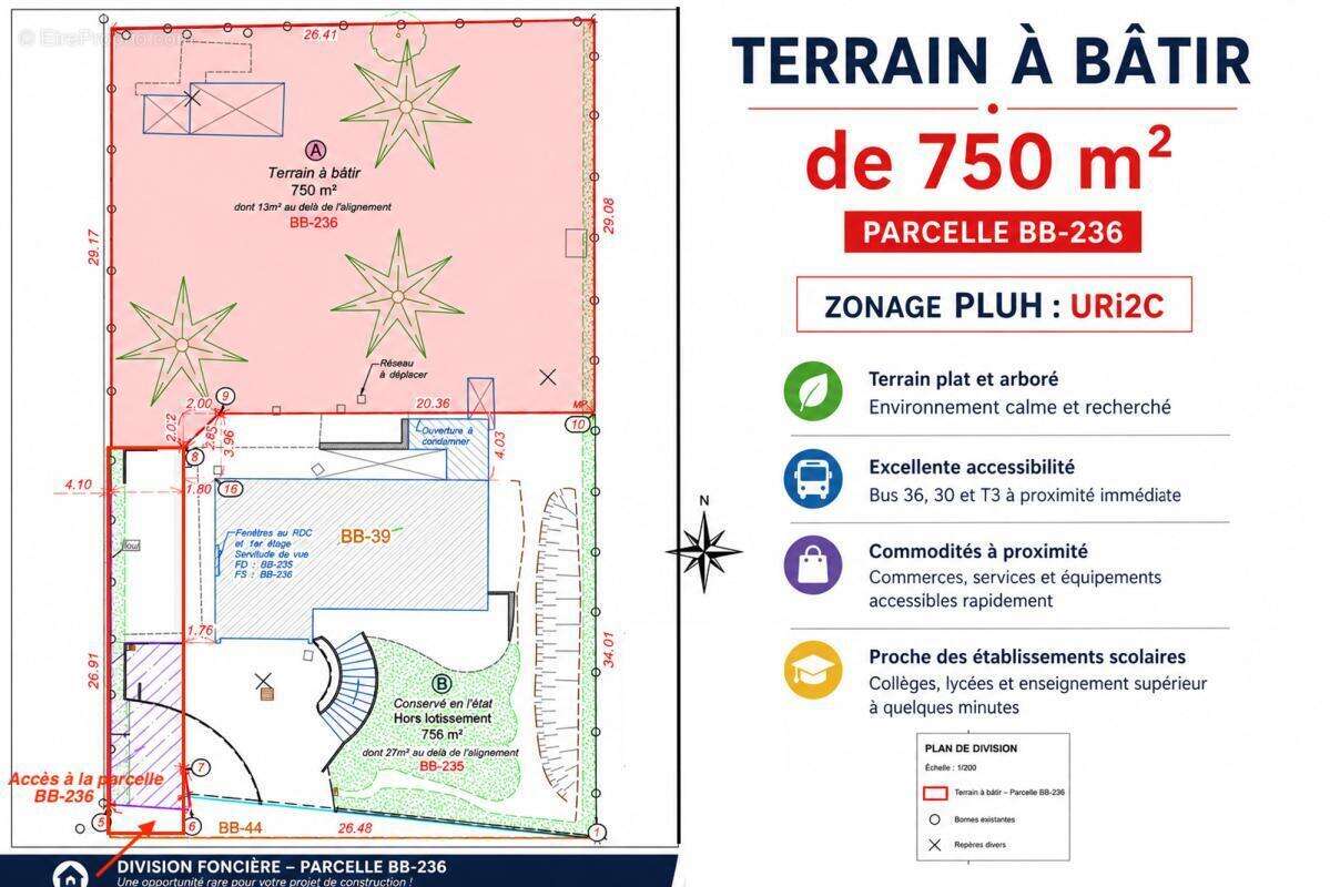 Terrain à DECINES-CHARPIEU
