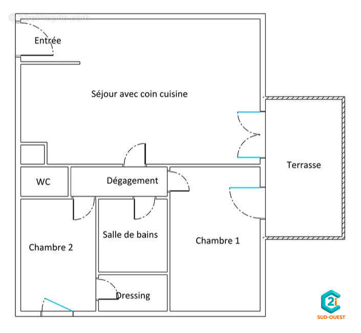 Appartement 56 m² à Marmande  - photo 2