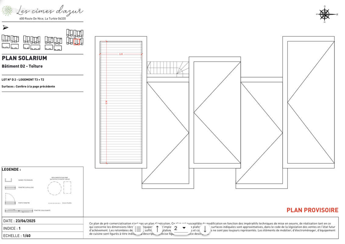 Appartement à LA TURBIE