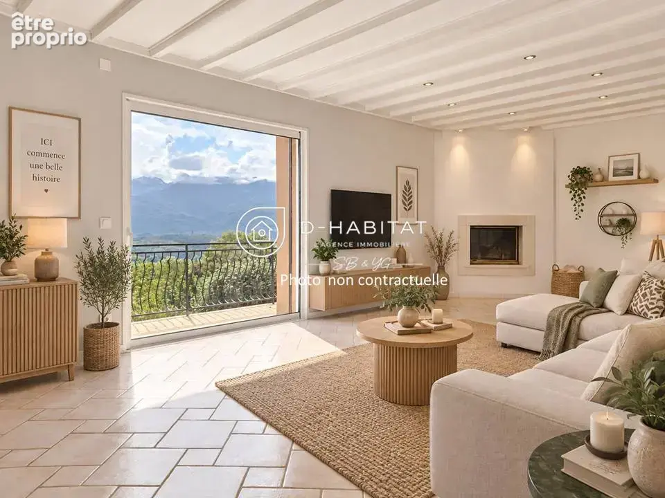 Maison ind 5 chambres terrain 1200 m2  - parking - garage possible - calme - vue panoramique montagne - photo 5