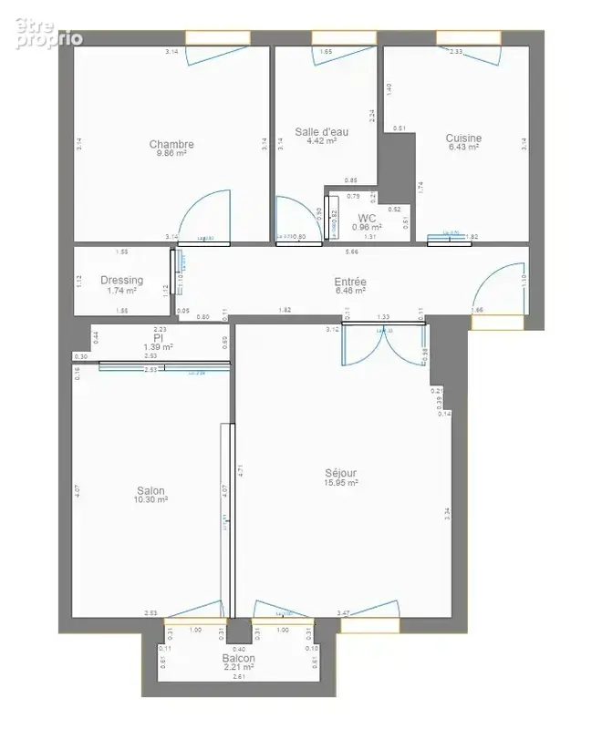 Appartement 3 pièces 58 m² à vendre à Saint-Maur-Des-Fosses (94210) - photo 7