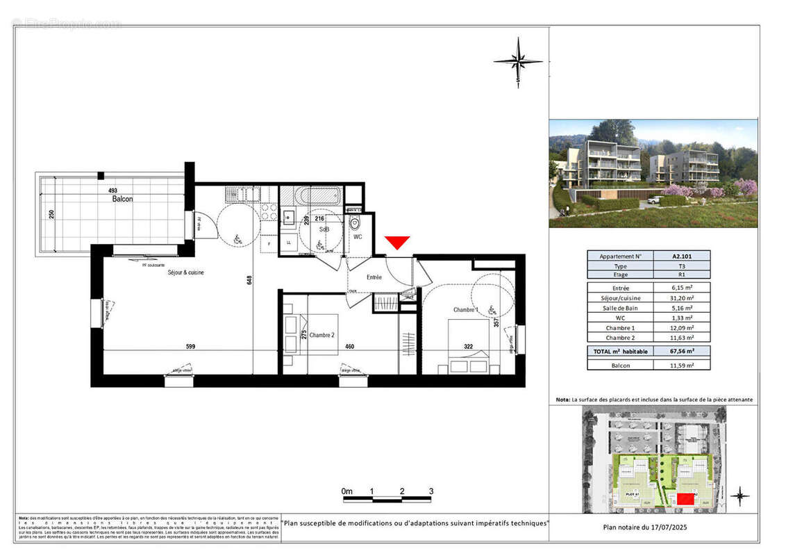 Appartement à EVIAN-LES-BAINS