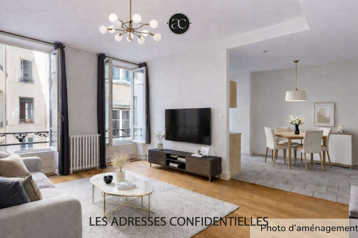 LYON 2 - Cœur  presqu'île dans superbe copropriété - Bel appartement  3 pièces - photo 2