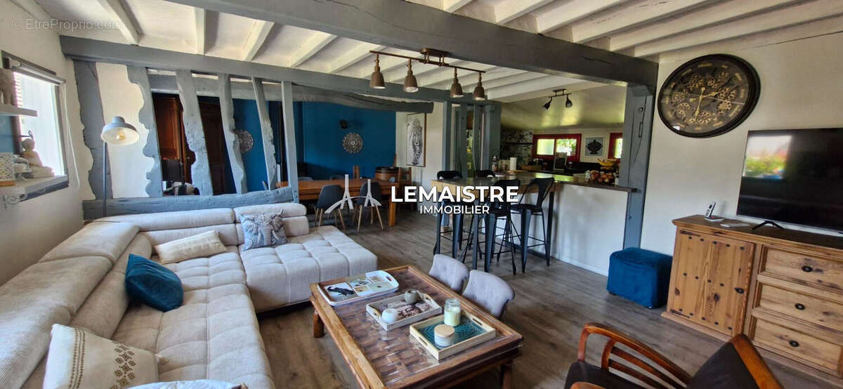 Maison à vendre - à 4 km de Doudeville - 130 m² - 3 chambres - Longère de PLAIN-PIED - photo 4