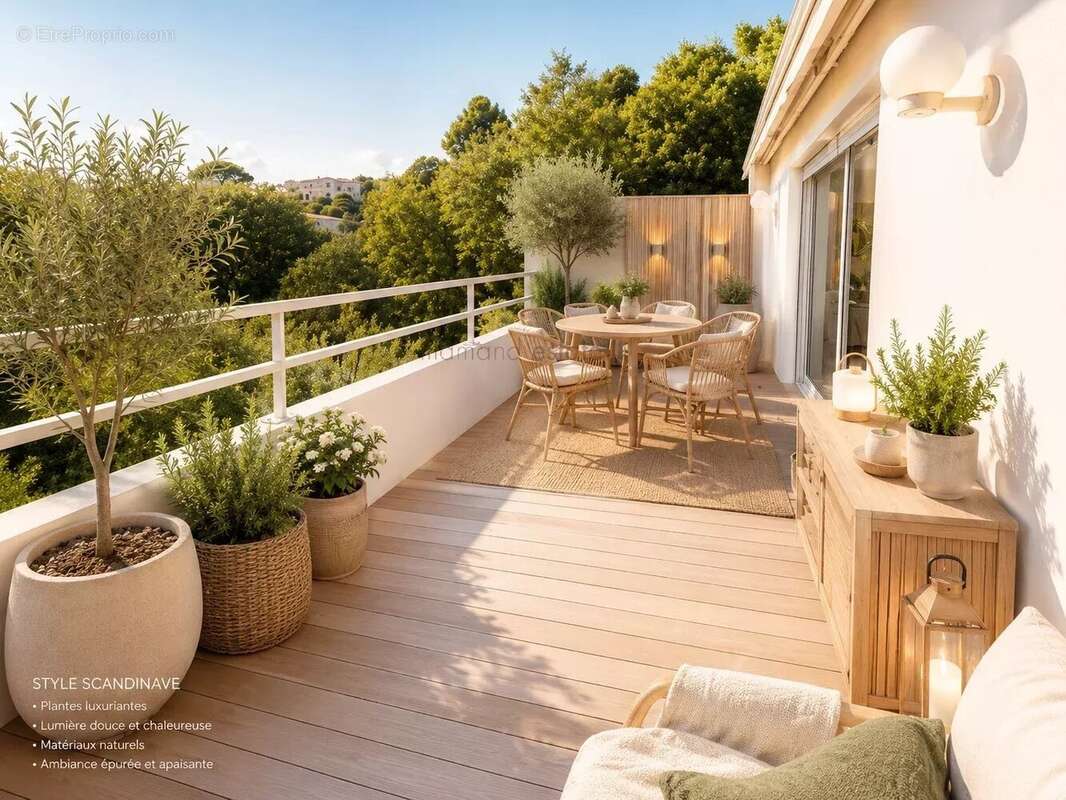 Le cannet  victoria - appartement - 4 pieces  85 m2 -  avec terrasse - photo 2