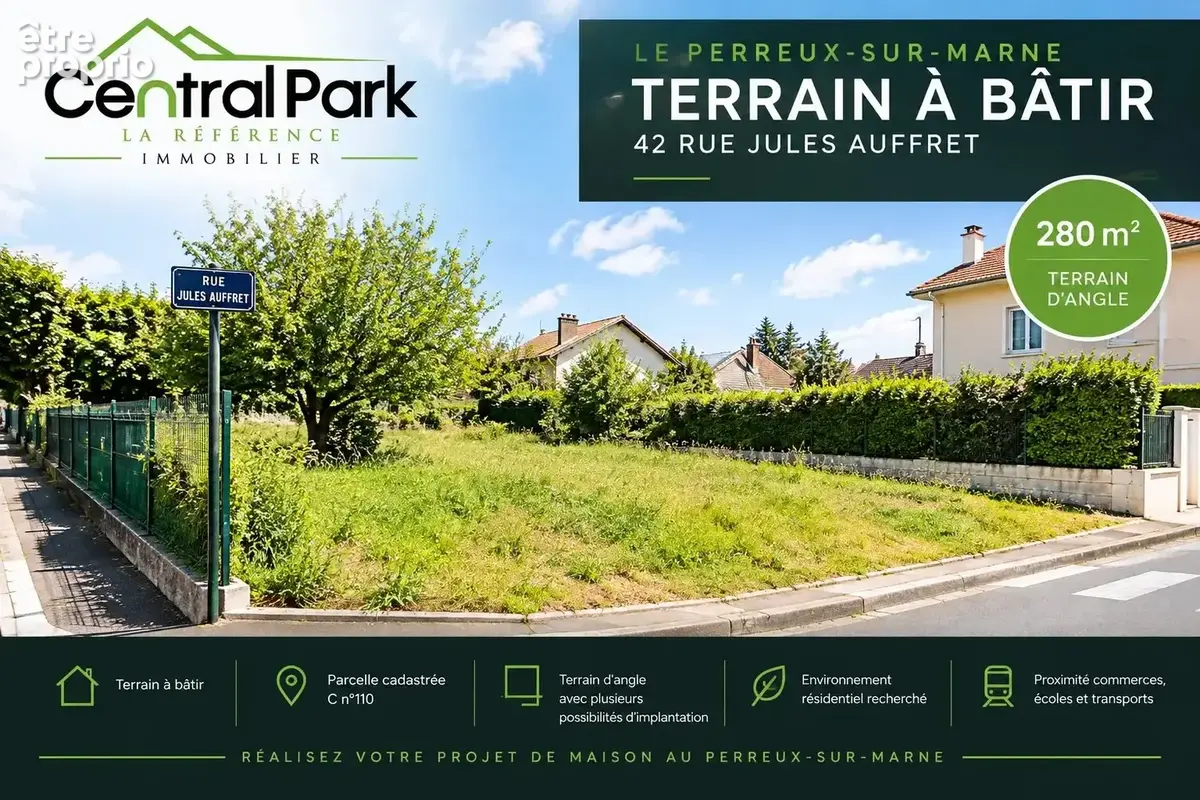 Terrain à LE PERREUX-SUR-MARNE