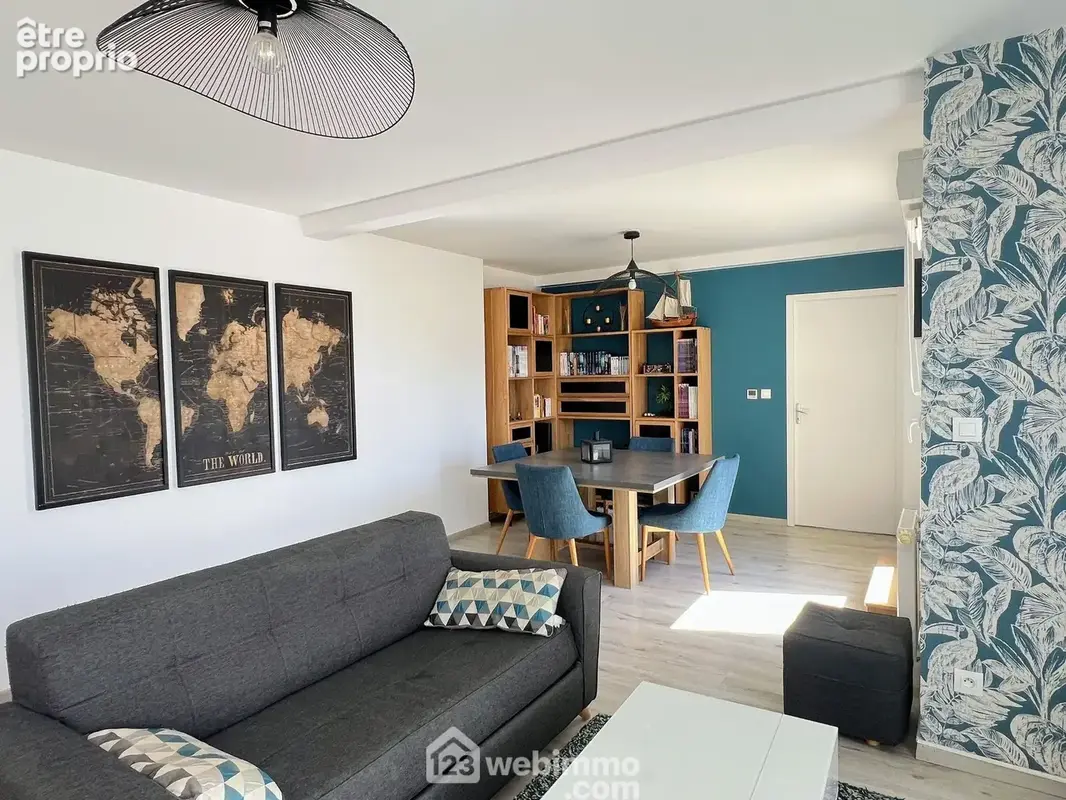 ... appartement de type 4 avec 3 chambres, box et place de parking en sous-sol.