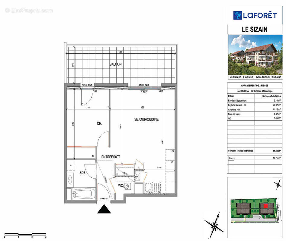 Appartement à THONON-LES-BAINS