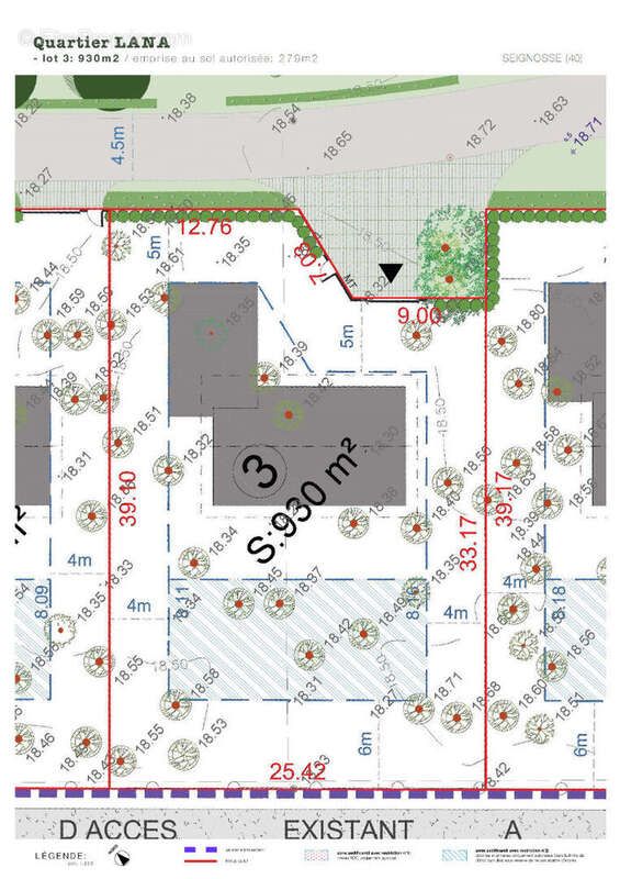 Terrain à SEIGNOSSE