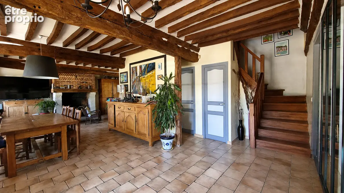 Chaumière à vendre - Valliquerville - 141,25 m² - 4 chambres - Piscine chauffée - Parc arboré - Bâtiment - photo 8