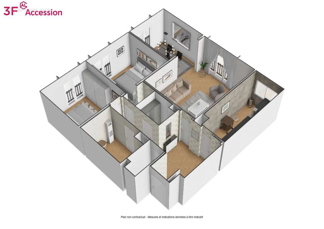 Appartement à MAGNY-LES-HAMEAUX