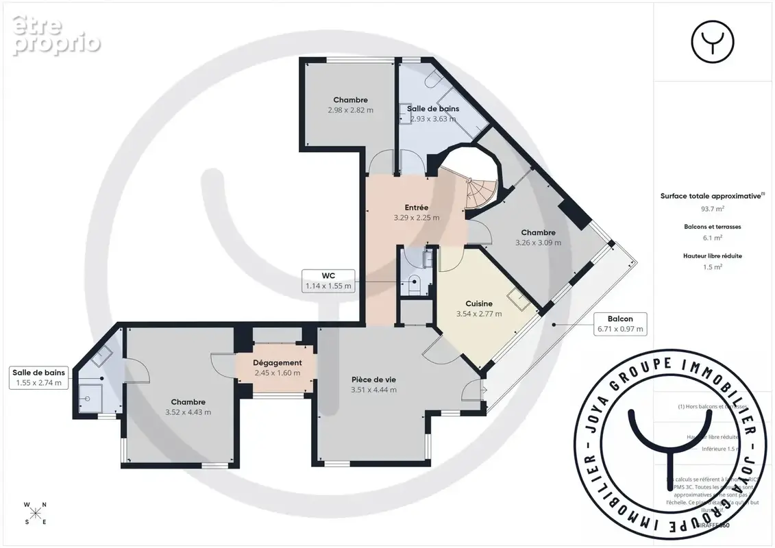 Plan de l'appartement