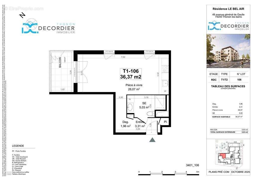 Appartement à THONON-LES-BAINS