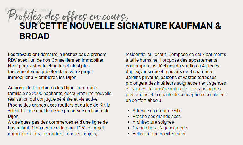 Appartement à PLOMBIERES-LES-DIJON