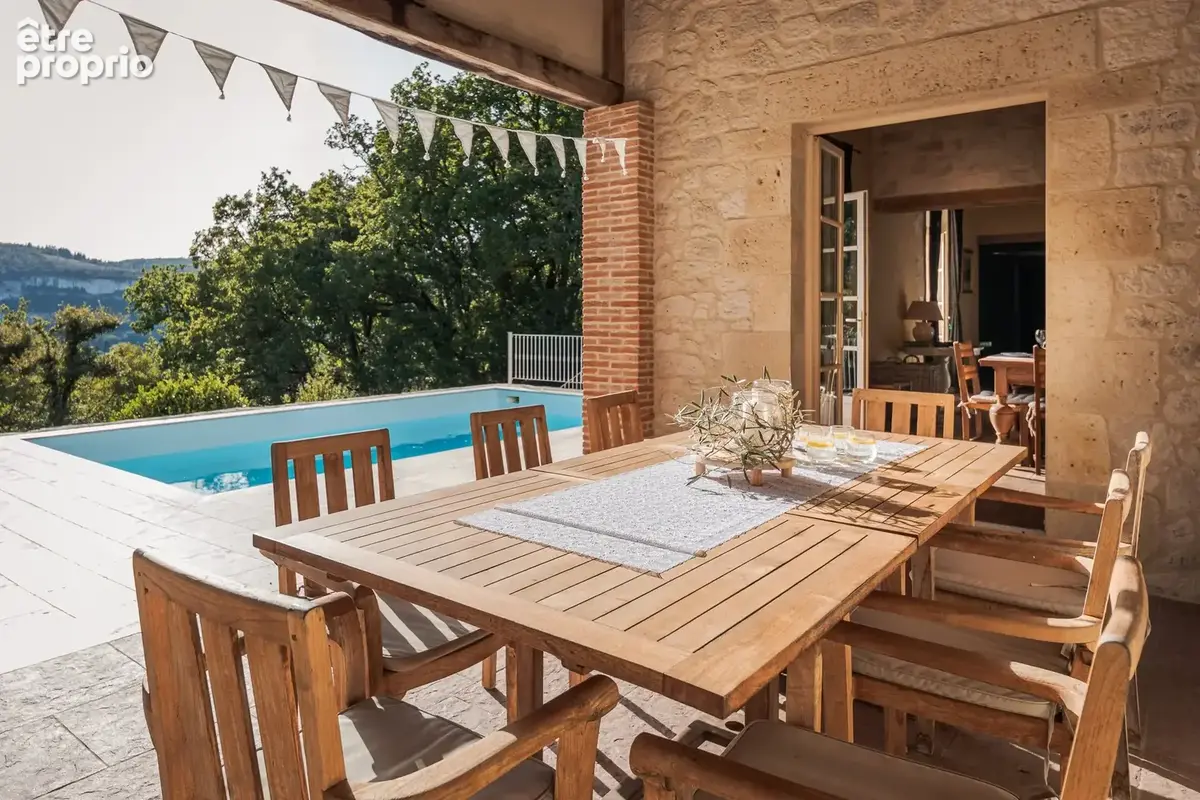 Charmante maison en pierre de 3 chambres avec piscine et vue - photo 2