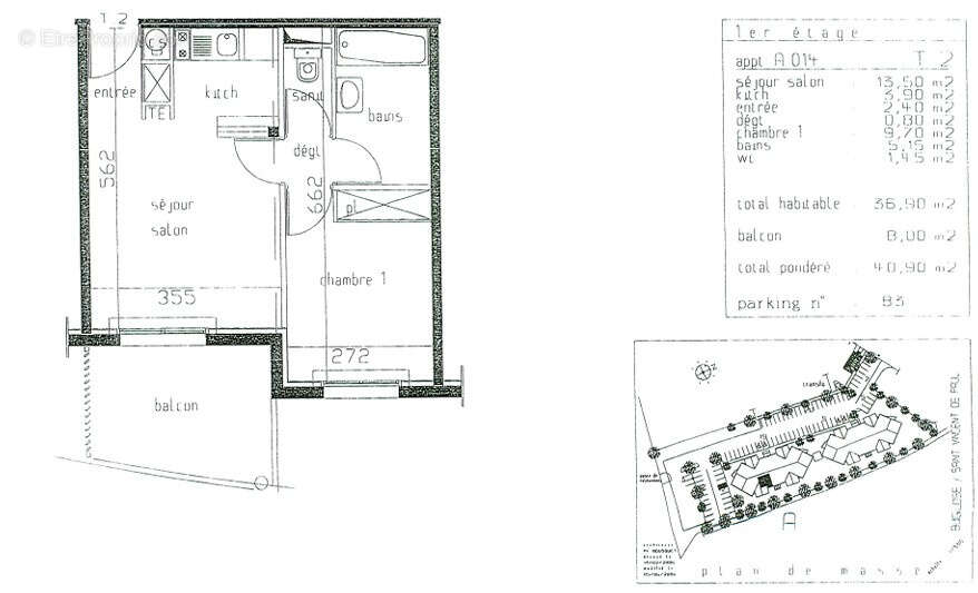 Appartement à SAINT-VINCENT-DE-PAUL