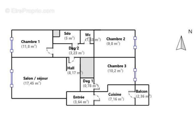 Appartement à MARSEILLE-3E