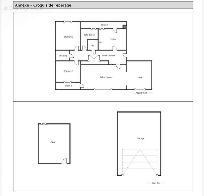 Appartement T3 Lumineux avec cave et garage - photo 3