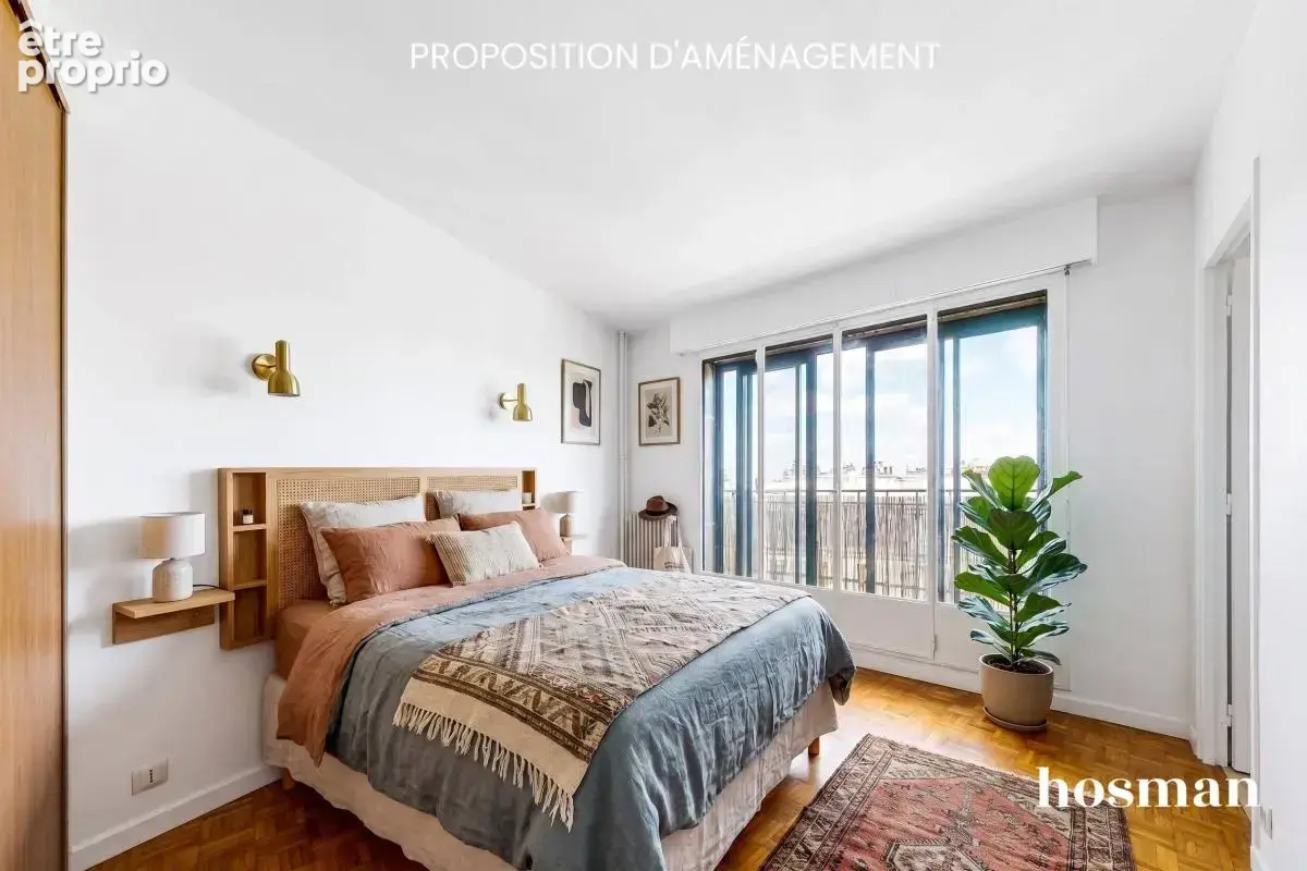 Appartement 2 pièces 46,5 m² — Balcon, vue dégagée & étage élevé avec ascenseur — Alésia / Jean Moulin, Paris 14e - photo 9