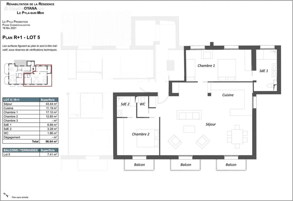 Appartement à LE BOUSCAT