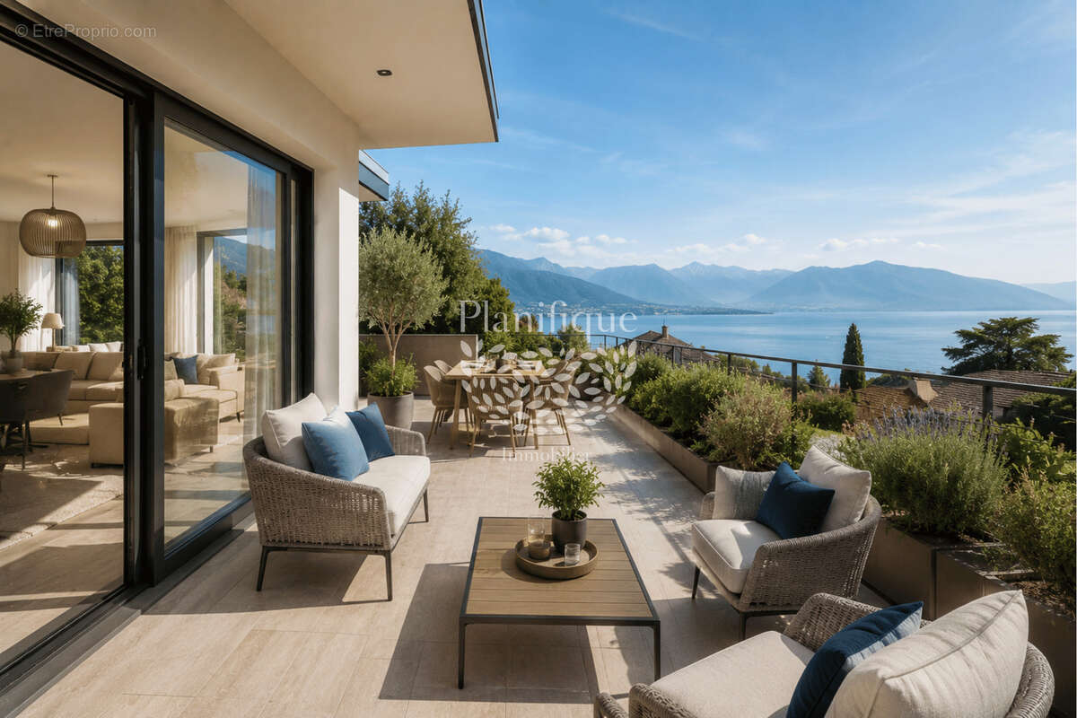 Yvoire — Duplex 4 pièces sur 2 niveaux avec terrasse, à 150 m du Lac Léman - photo 9