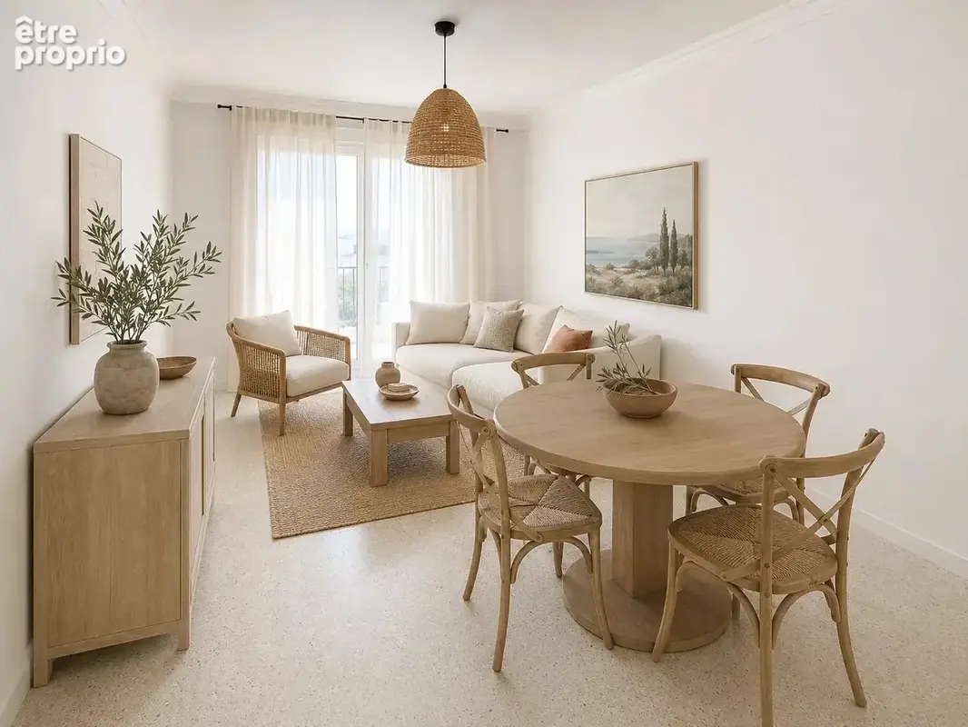 Cannes : 2 pieces avec balcon sud vue degagee - photo 3