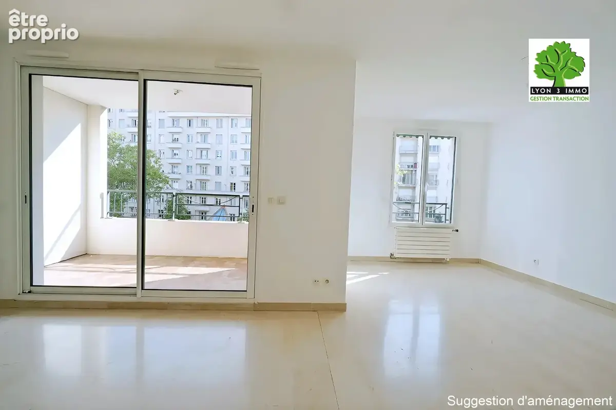 Lyon 3e   Monplaisir : Élégant appartement T5 de 110m2 avec balcons, garage et cave - photo 5